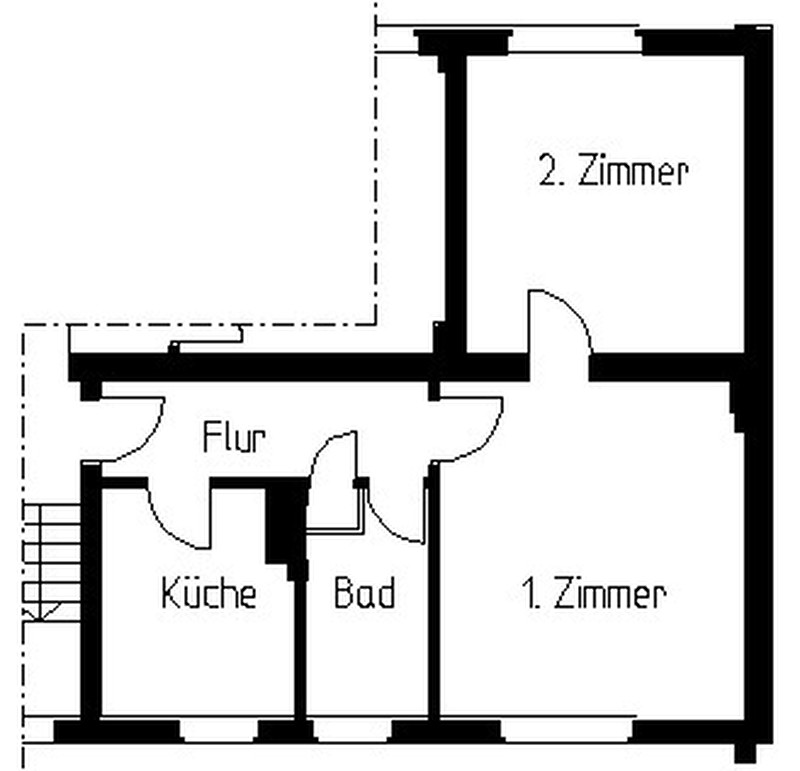 Wohnung Cottbus - 2-Raum-Wohnung mit 56 m² in Spremberger ...